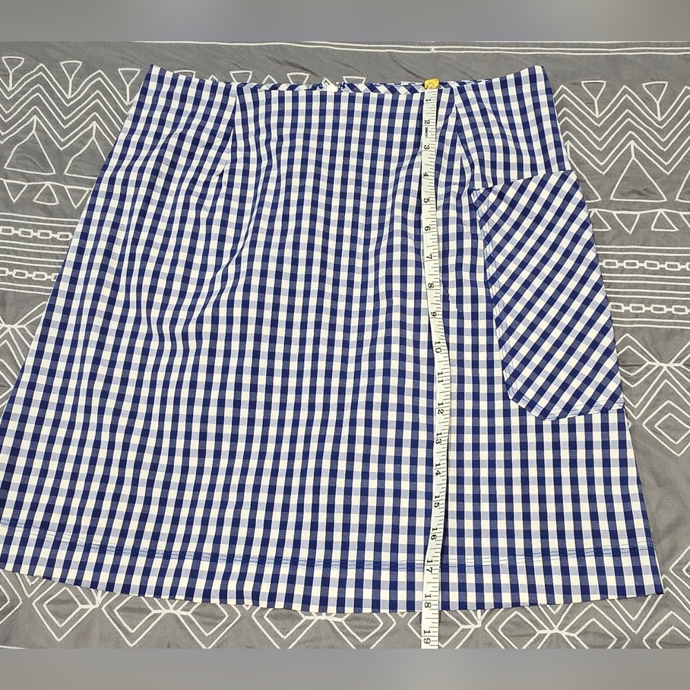 Tory Burch Sport Gingham Golf Skirt Size Medium - Picture 4 of 9